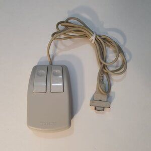 Very Rare Tandy Mouse two button 25-1040A with 9 PIN D-SUB CONNECTOR (UNTESTED)